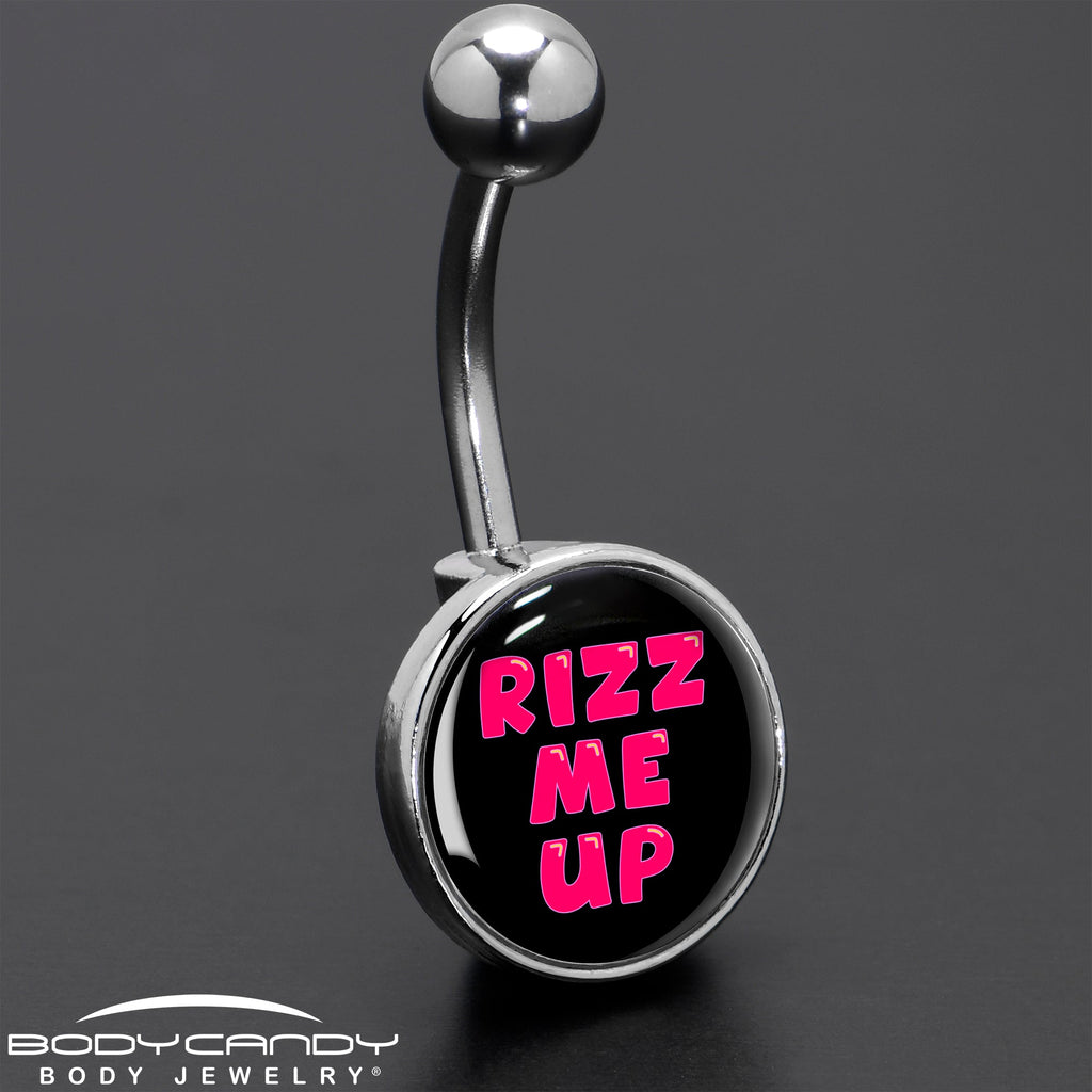BodyCandy RIZZ ME UP Belly Ring by Onyx O — size reference