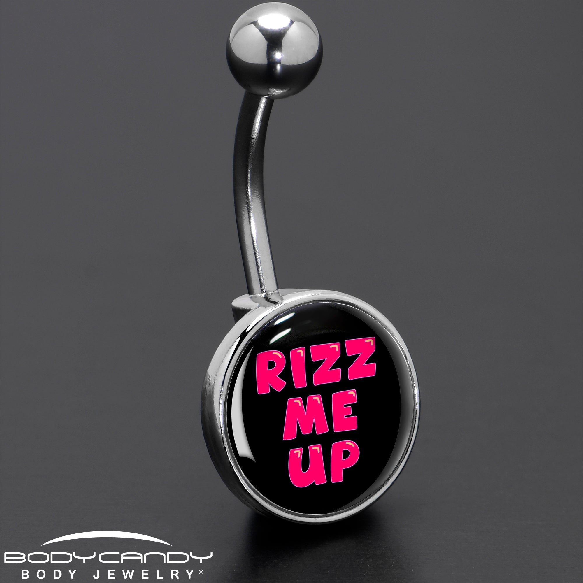 BodyCandy RIZZ ME UP Belly Ring by Onyx O — size reference