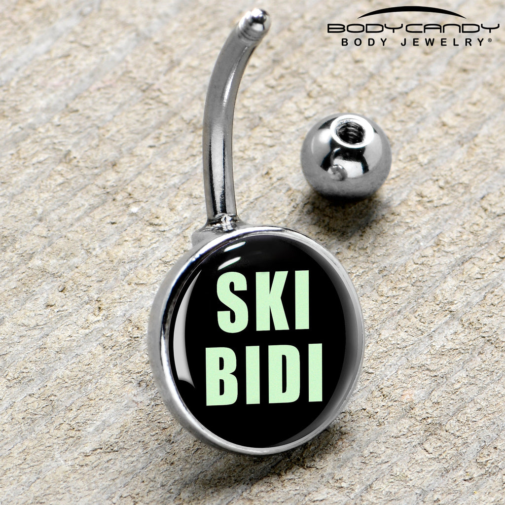 BodyCandy SKIBIDI Belly Ring by Onyx O — side view