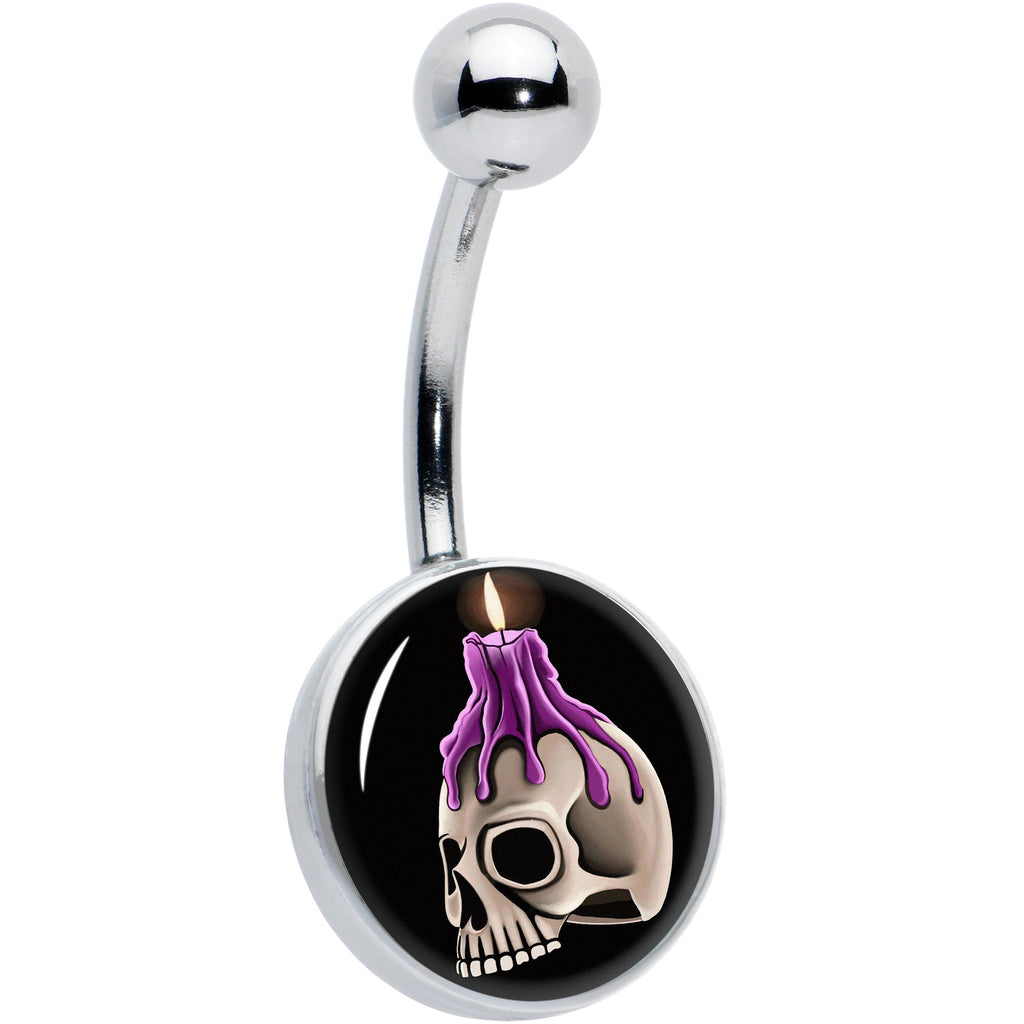 BodyCandy Burning Skull Candle Belly Ring by Onyx O — main product shot