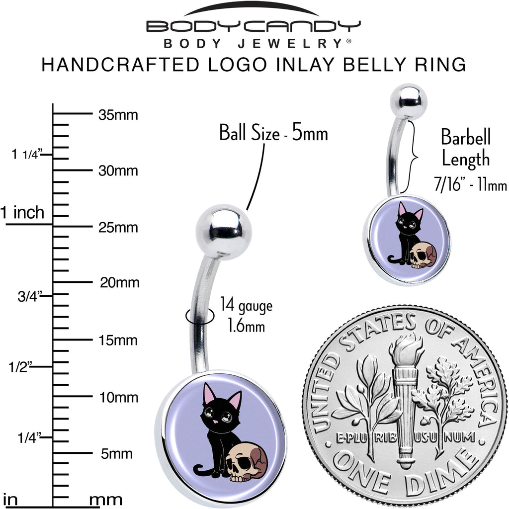 BodyCandy Skull Cat Belly Ring by Onyx O — alternative angle