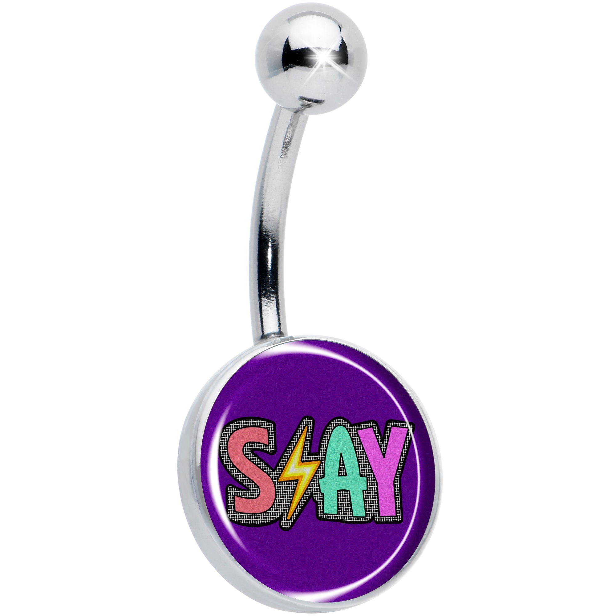 BodyCandy Colorful Lighting SLAY Belly Ring by Onyx O — main product shot
