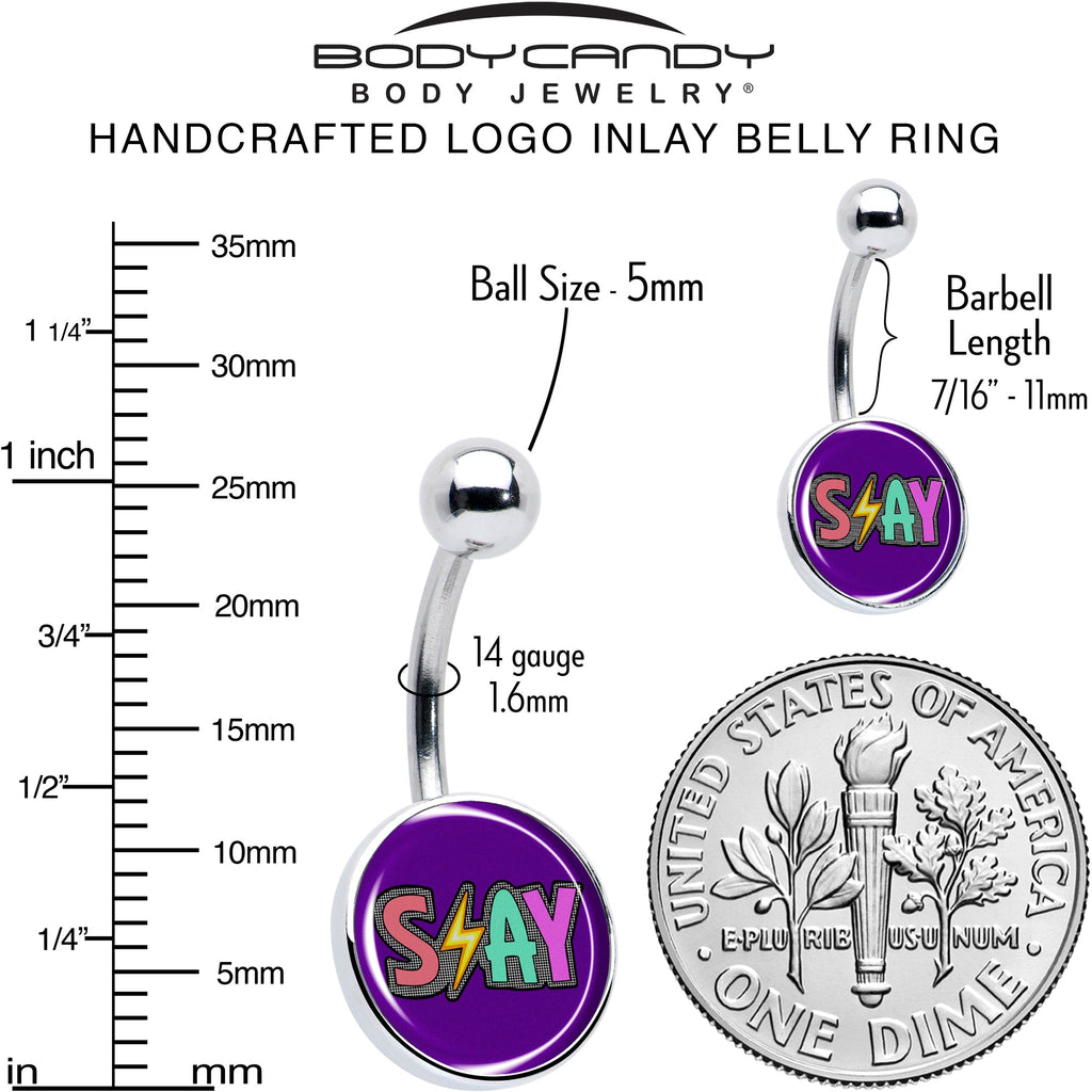 BodyCandy Colorful Lighting SLAY Belly Ring by Onyx O — alternative angle