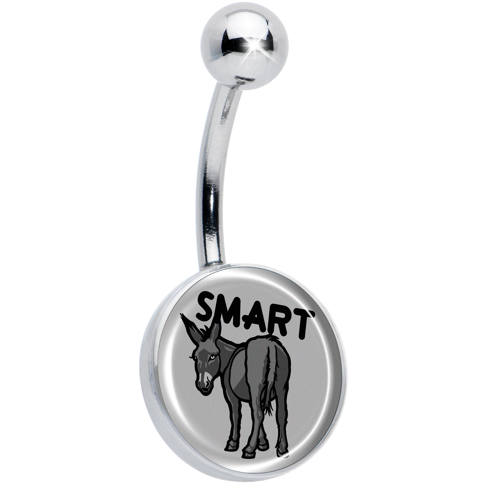 BodyCandy Donkey Smart Ass Belly Ring by Onyx O — main product shot