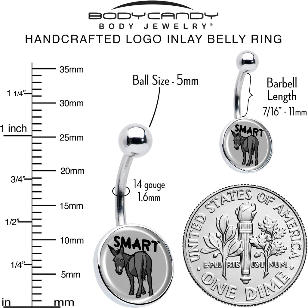 BodyCandy Donkey Smart Ass Belly Ring by Onyx O — alternative angle