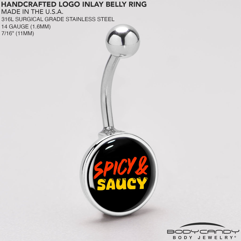 BodyCandy Spicy and Saucy Belly Ring by Onyx O — back view