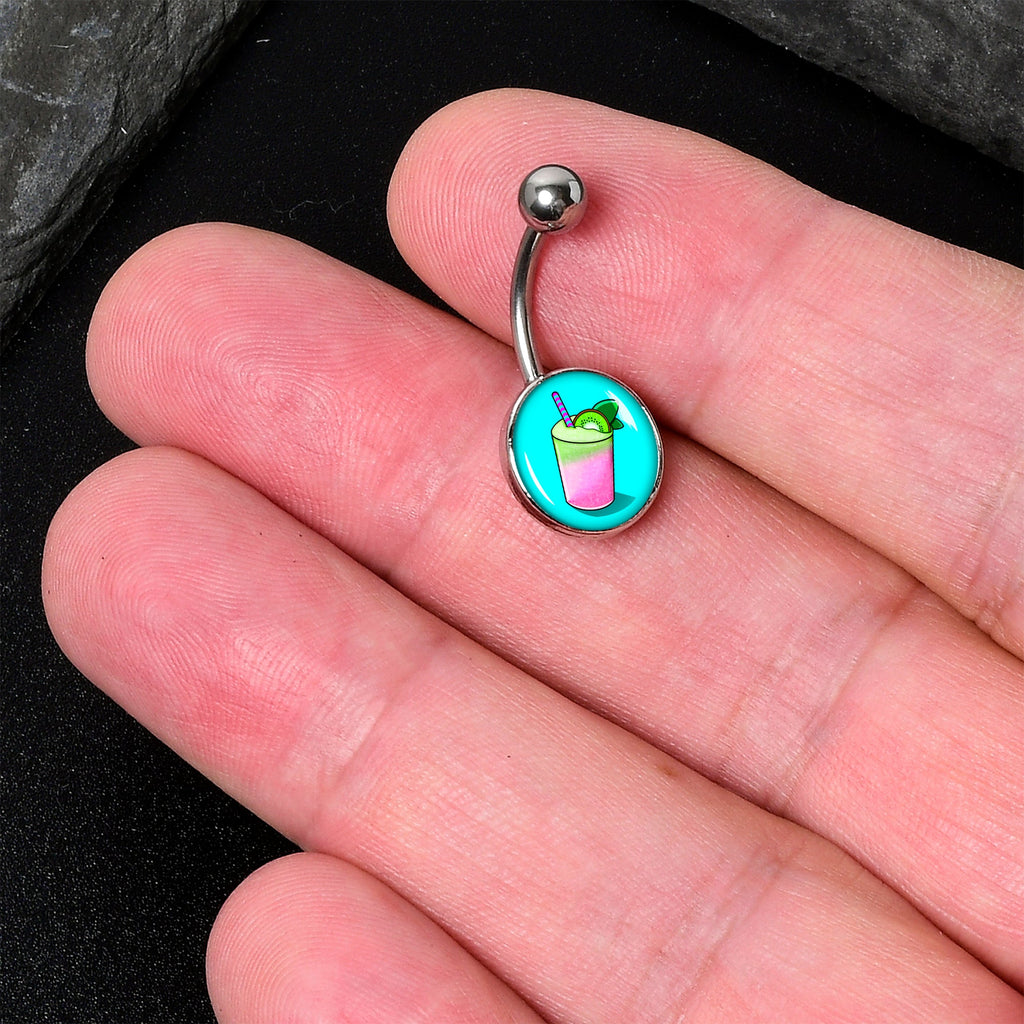 BodyCandy Summer Drink Belly Ring by Onyx O — detail close-up