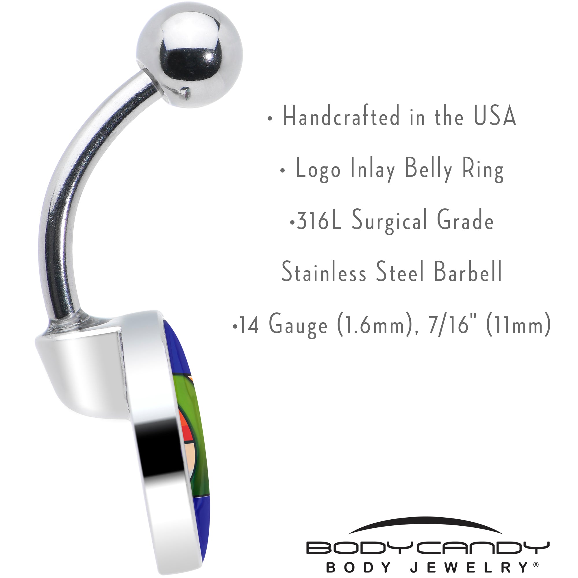 BodyCandy Sushi Belly Ring by Onyx O — in-use photo