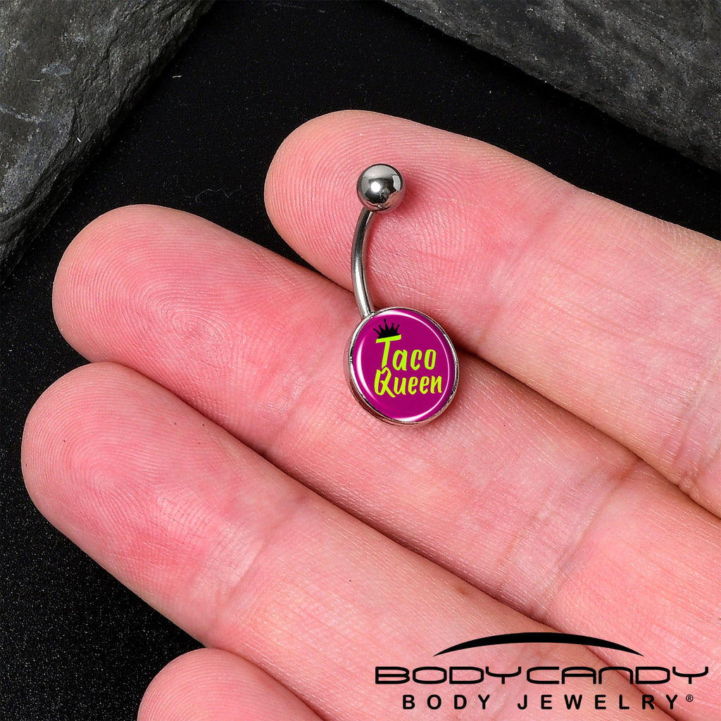 BodyCandy Taco Queen Belly Ring by Onyx O — detail close-up