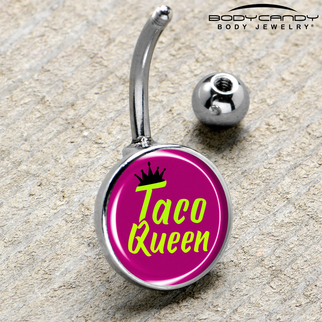BodyCandy Taco Queen Belly Ring by Onyx O — side view
