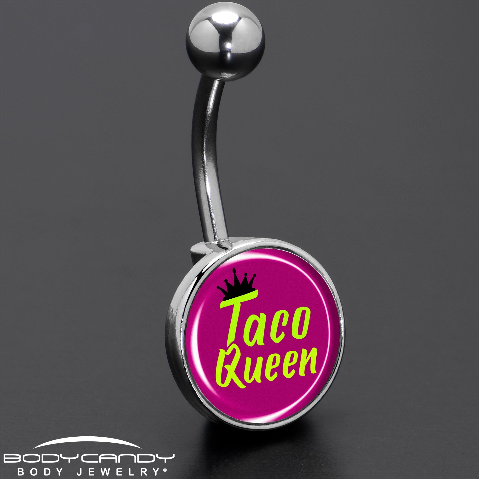BodyCandy Taco Queen Belly Ring by Onyx O — size reference