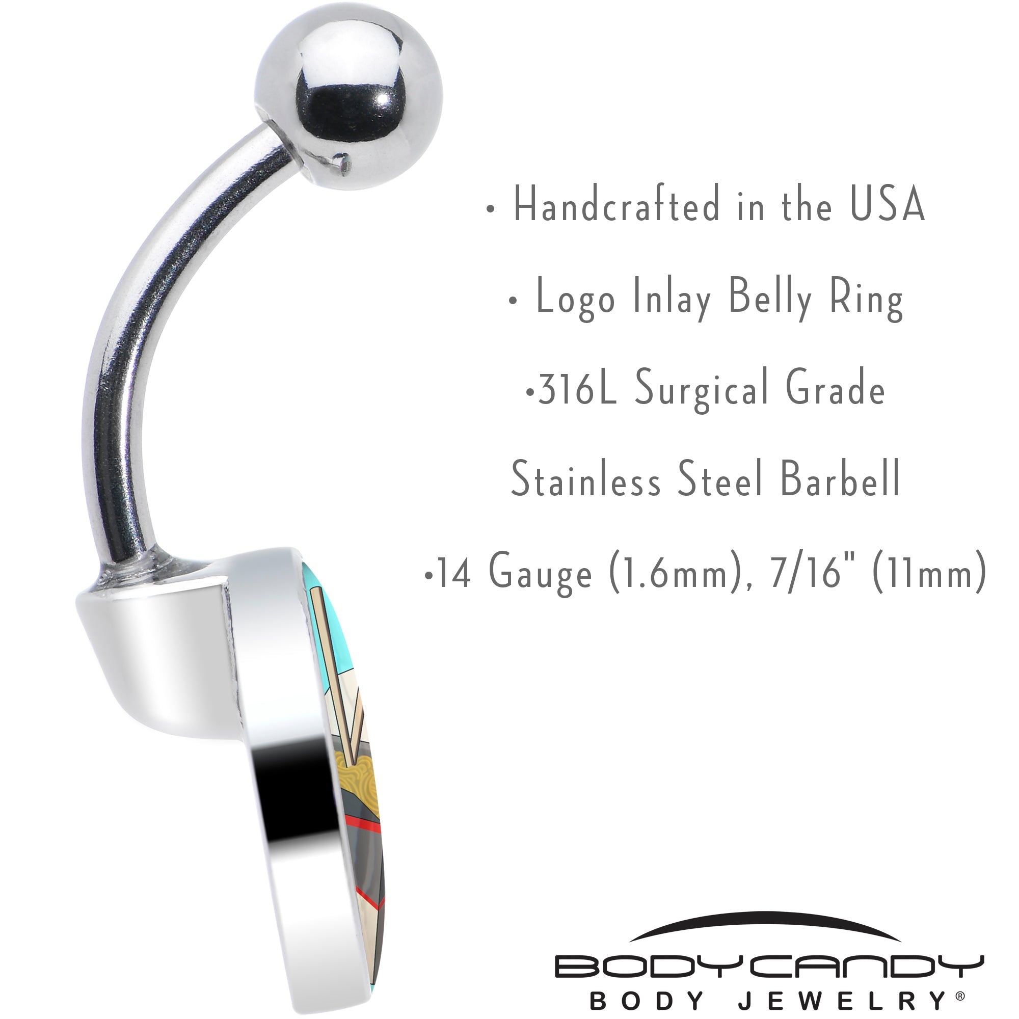 BodyCandy Chinese Take Out Belly Ring by Onyx O — in-use photo