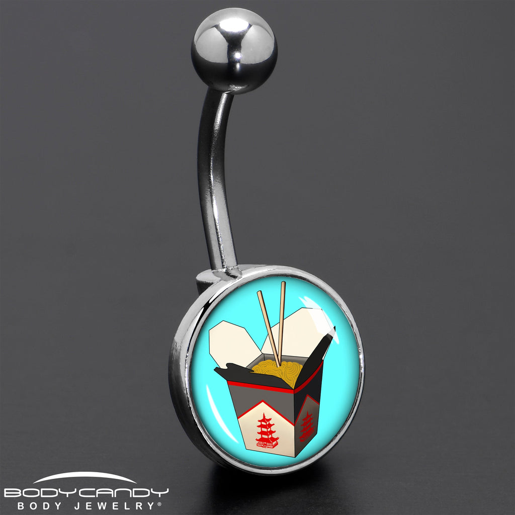 BodyCandy Chinese Take Out Belly Ring by Onyx O — size reference