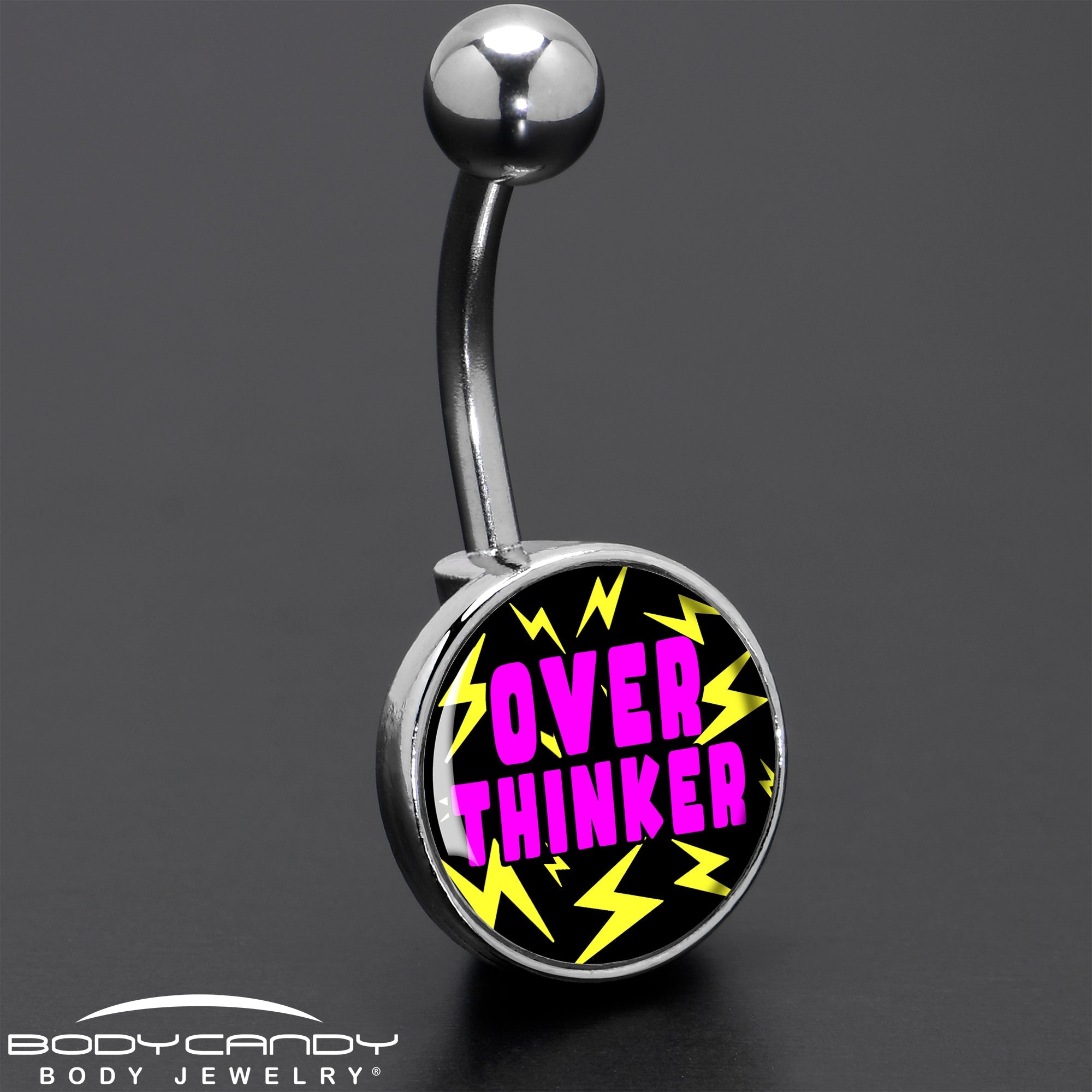 BodyCandy Over Thinker Impact Belly Ring by Onyx O — size reference
