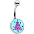 BodyCandy Pastel Christmas Tree Holiday Belly Ring by Onyx O — main product shot
