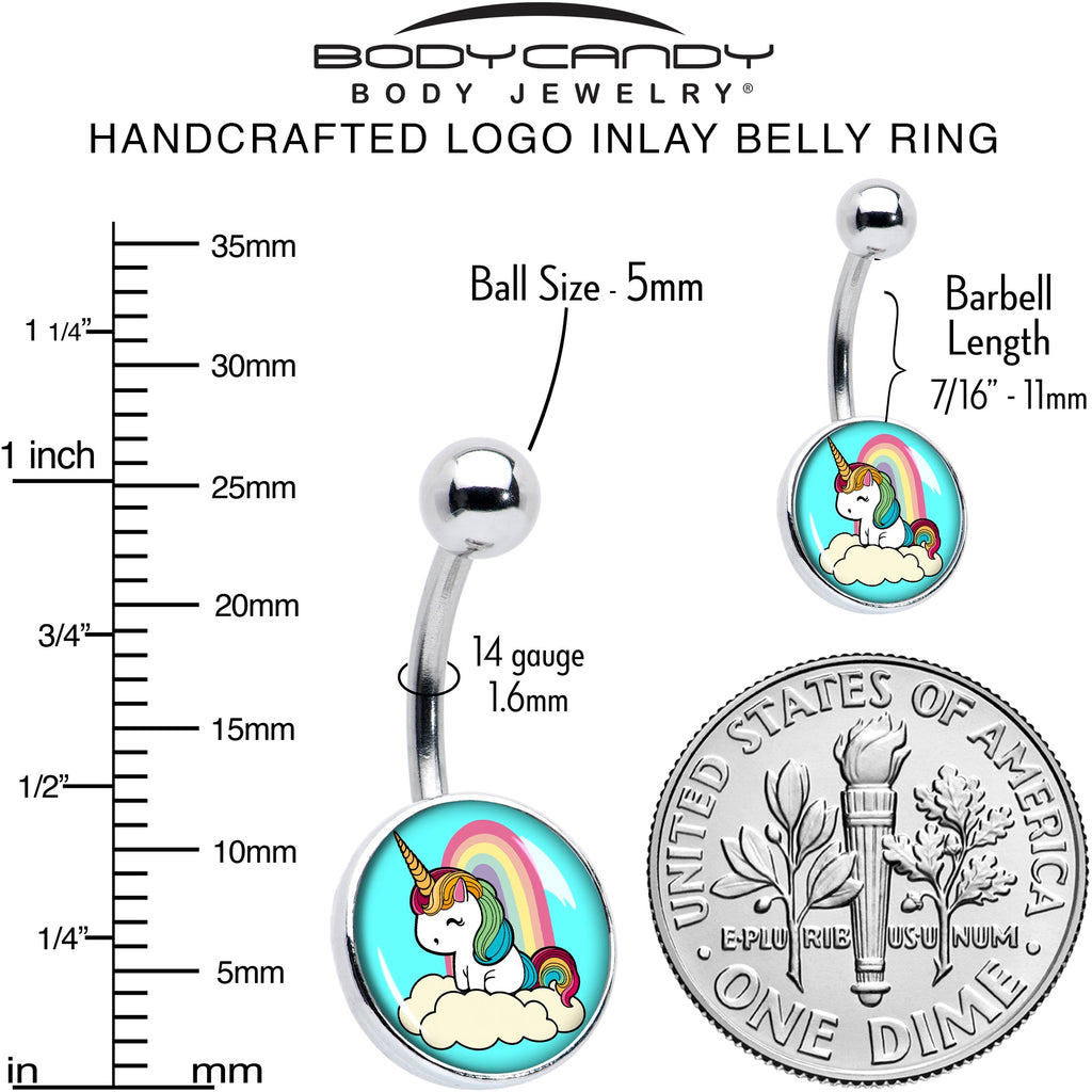 BodyCandy Rainbow Unicorn Belly Ring by Onyx O — alternative angle