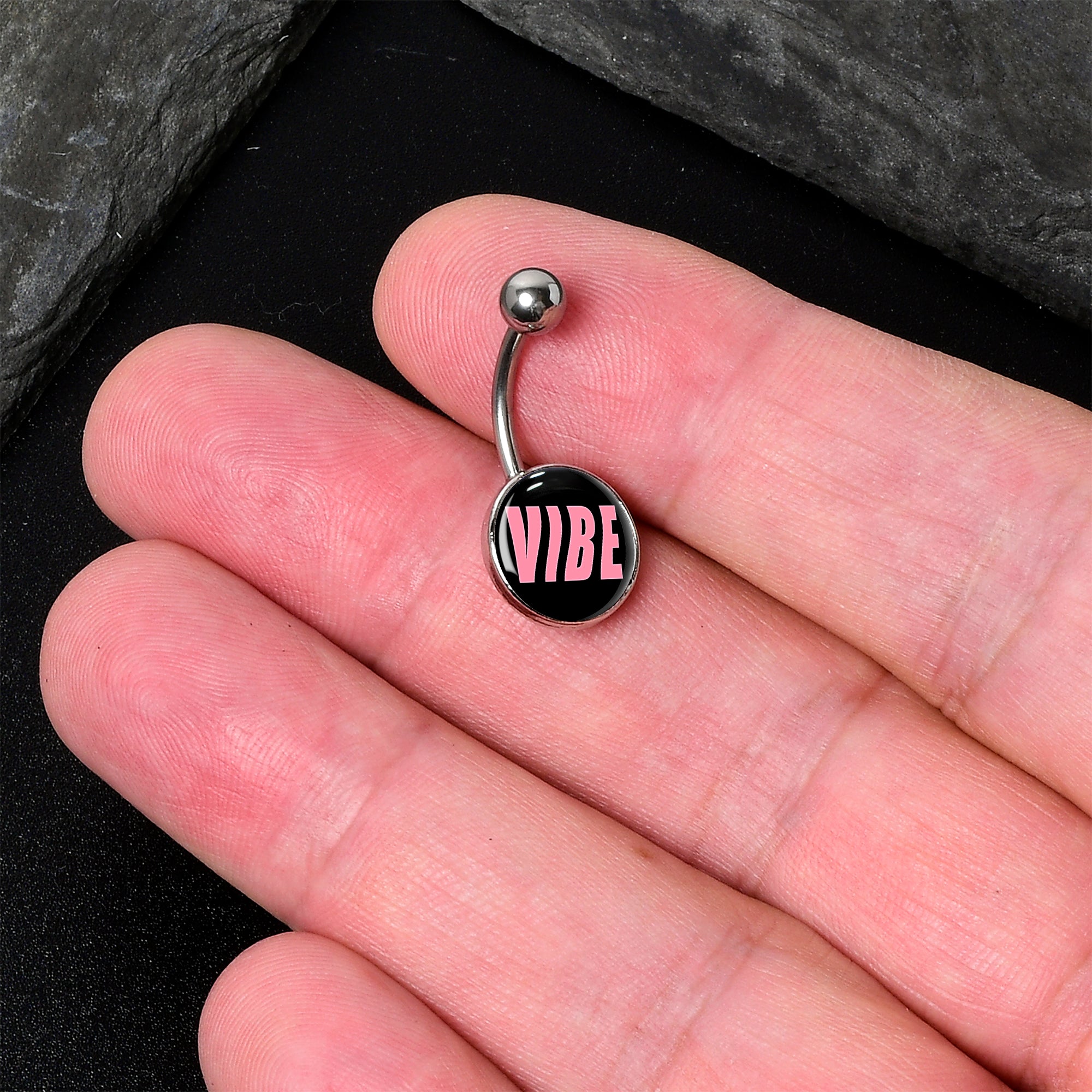 BodyCandy Vibe Belly Ring by Onyx O — detail close-up
