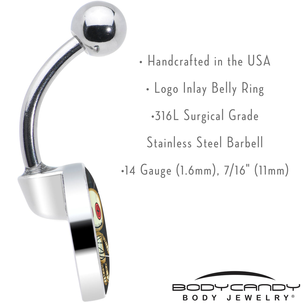 BodyCandy Voodoo Doll Belly Ring by Onyx O — in-use photo