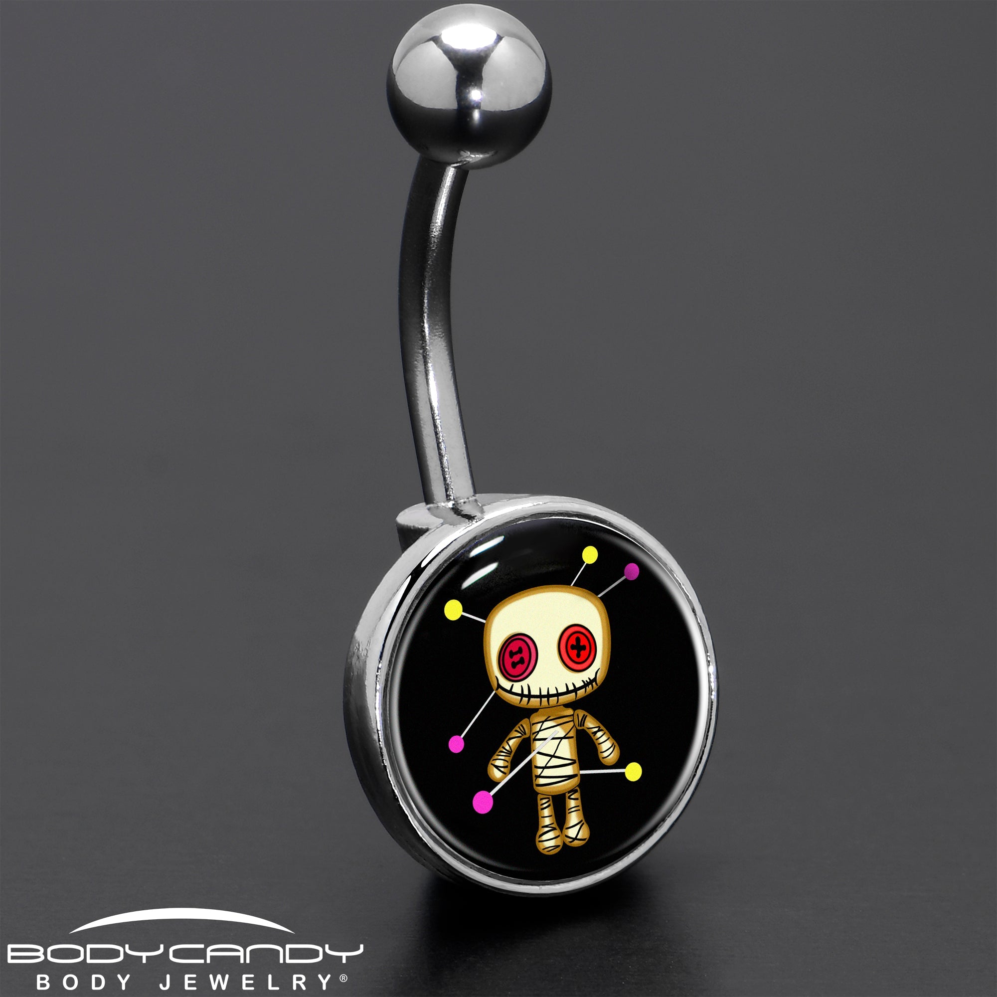 BodyCandy Voodoo Doll Belly Ring by Onyx O — size reference