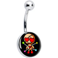 BodyCandy Valentine Heart Voodoo Doll Belly Ring — main product shot