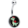 BodyCandy Christmas Holiday Dinosaur Belly Ring by Onyx O — main product shot