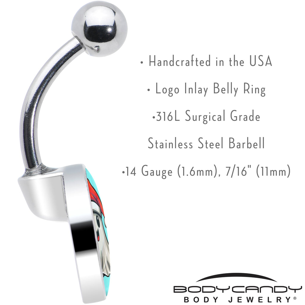 BodyCandy Holiday Christmas Spirit Ghost Belly Ring by Onyx O — alternative angle