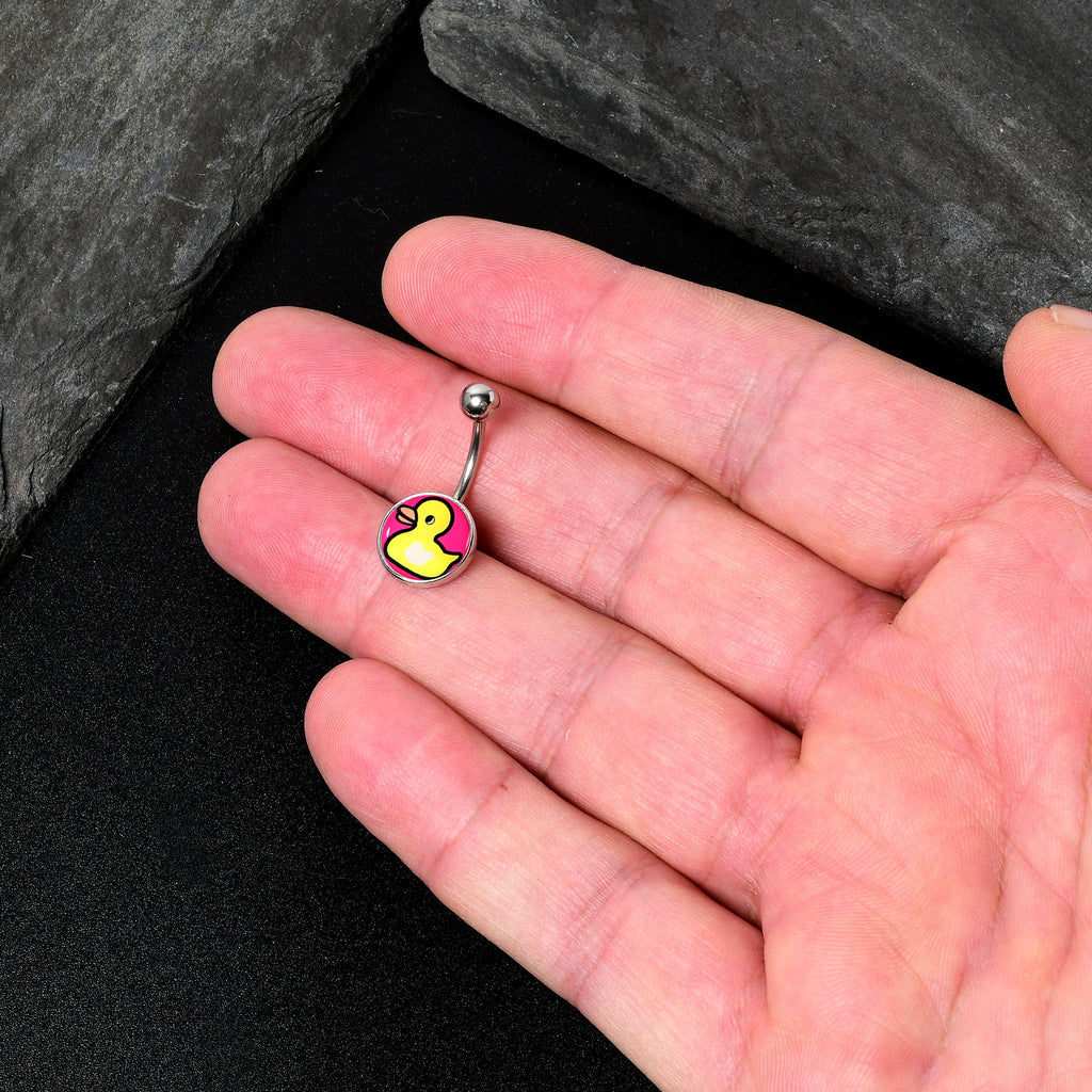 BodyCandy Yellow Ducky Belly Ring by Onyx O — back view