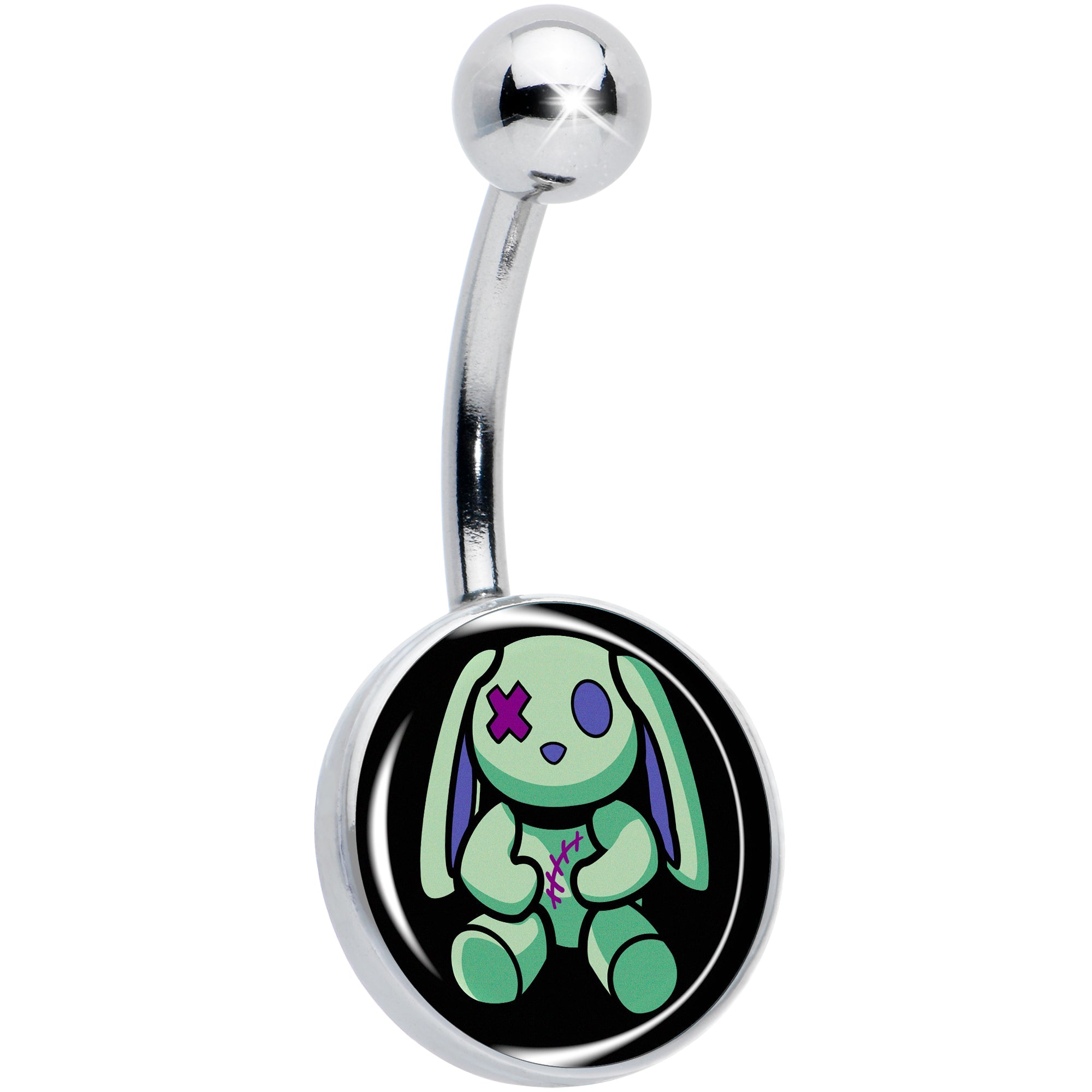 BodyCandy Zombie Bunny Belly Ring by Onyx O — main product shot