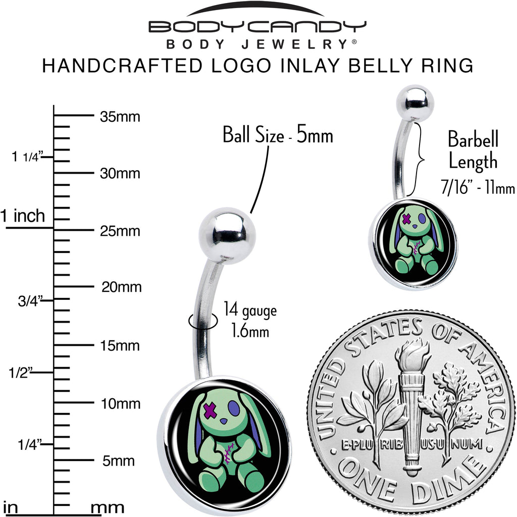 BodyCandy Zombie Bunny Belly Ring by Onyx O — alternative angle