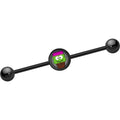 BodyCandy 14G Black Anodized Cupcake Frank Monster Industrial Bar 37mm — main product shot