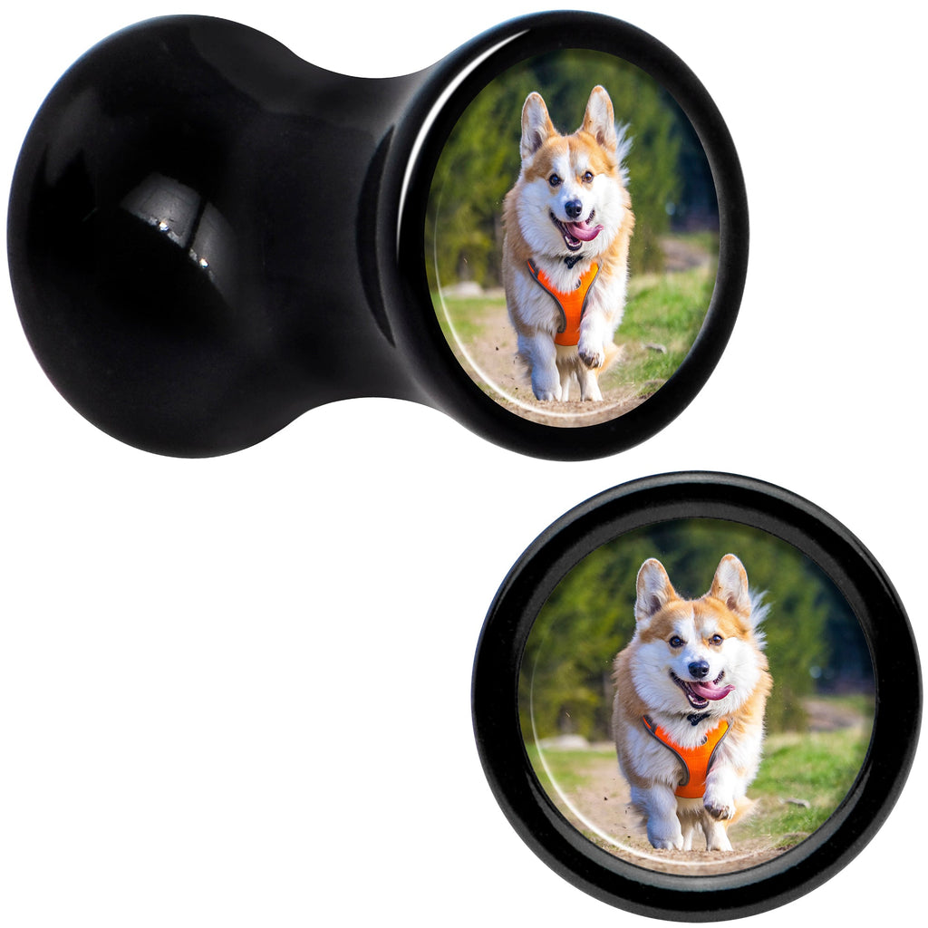 BodyCandy Black Acrylic Custom Photo Saddle Plug - buy 2 for a pair — lifestyle context