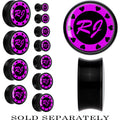 BodyCandy Custom Pink Heart Initial Acrylic Personalized Saddle Plug - buy 2 for a pair — main product shot