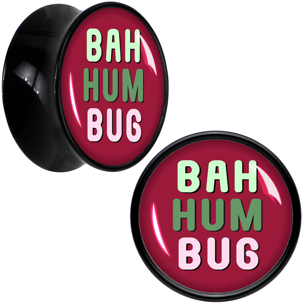 BodyCandy Bah Humbug Holiday Grouch Acrylic Saddle Plug Set by Onyx O — in-use photo