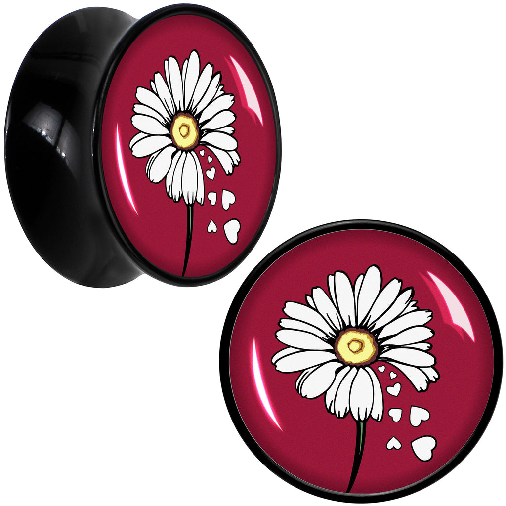 BodyCandy Love Me Not Flower Black Acrylic Saddle Plug Set by Onyx O — packaging