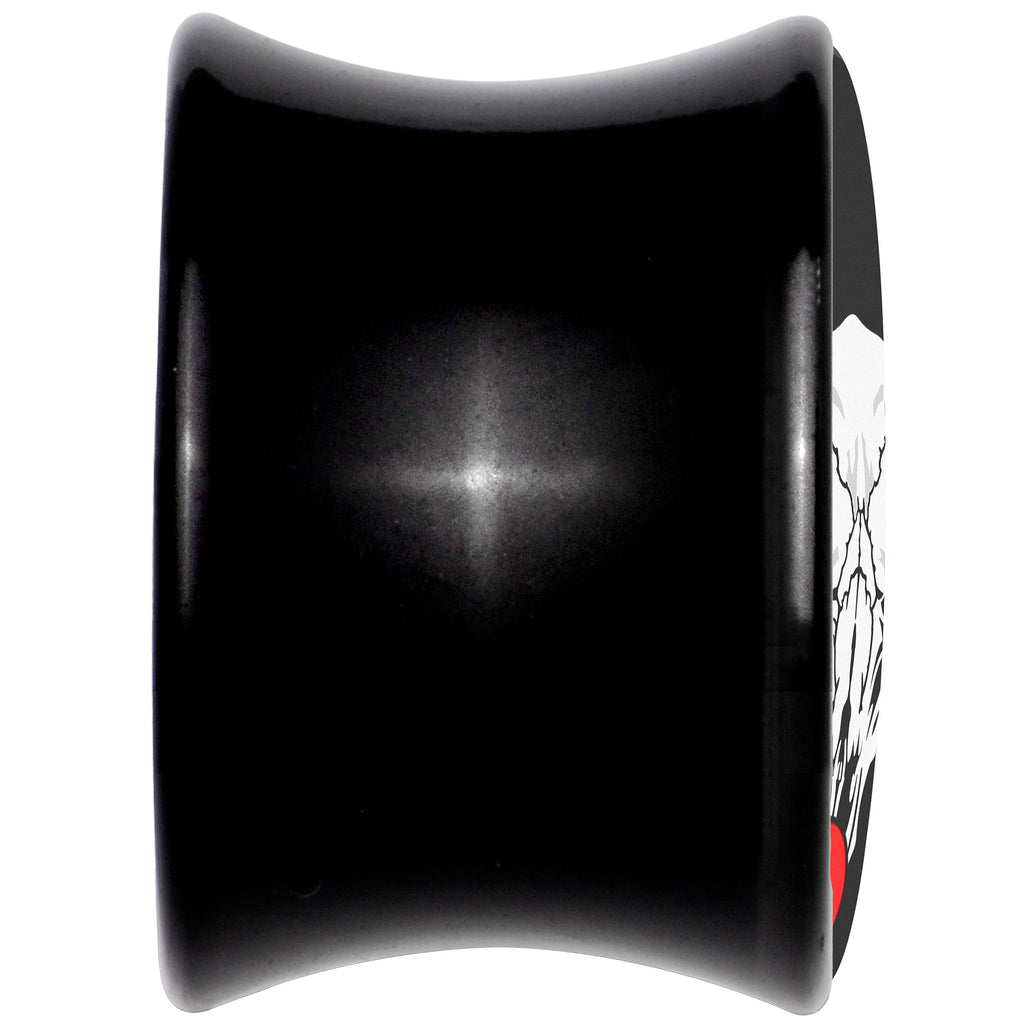 BodyCandy Holiday Dead Nosed Reindeer Black Acrylic Saddle Plug Set by Onyx O — detail close-up
