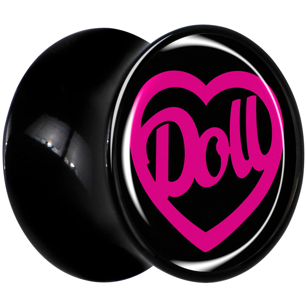 BodyCandy Hollow Heart Doll Word Black Acrylic Saddle Plug Set by Onyx O — lifestyle context