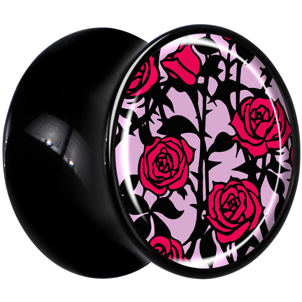 BodyCandy Blossom Creation Floral Love of Roses Black Acrylic Saddle Plug Set by Onyx O — lifestyle context