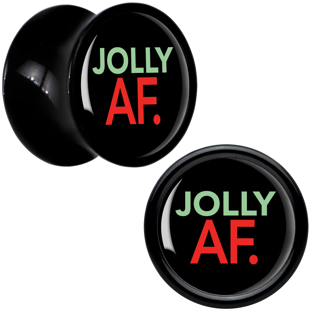BodyCandy Jolly AF Festive Holiday Christmas Acrylic Saddle Plug Set by Onyx O — lifestyle context