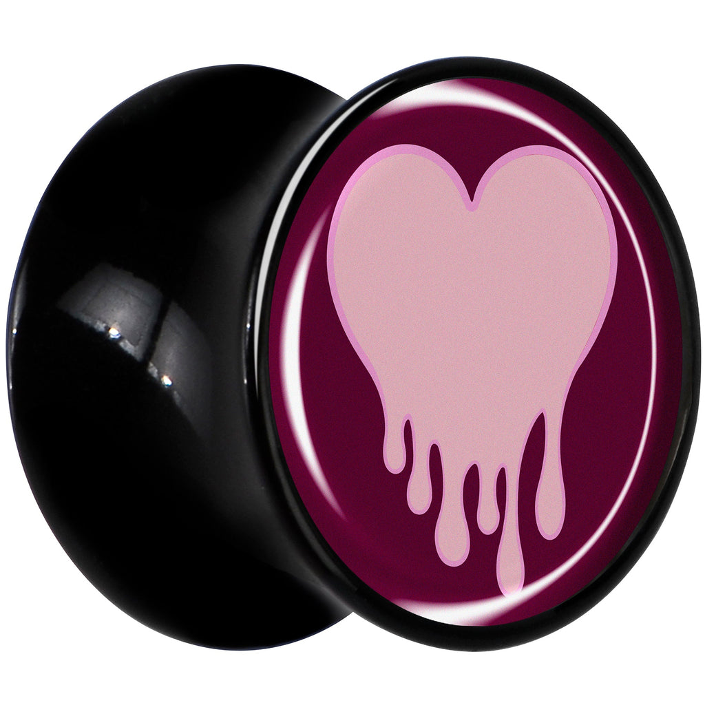BodyCandy Pinkish Melting Heart Black Acrylic Saddle Plug Set by Onyx O — lifestyle context