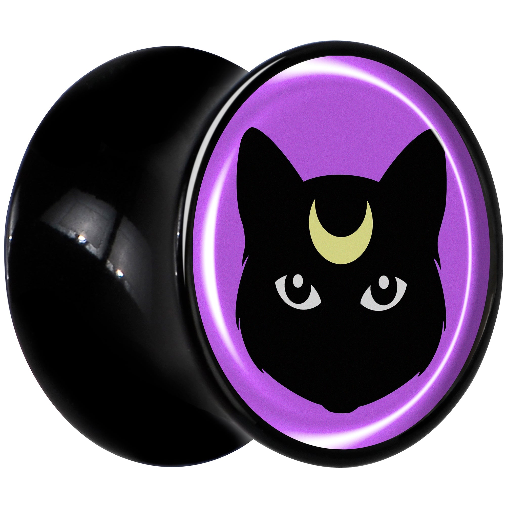 BodyCandy Black Mystic Kitty Cat Black Acrylic Saddle Plug Set by Onyx O — lifestyle context