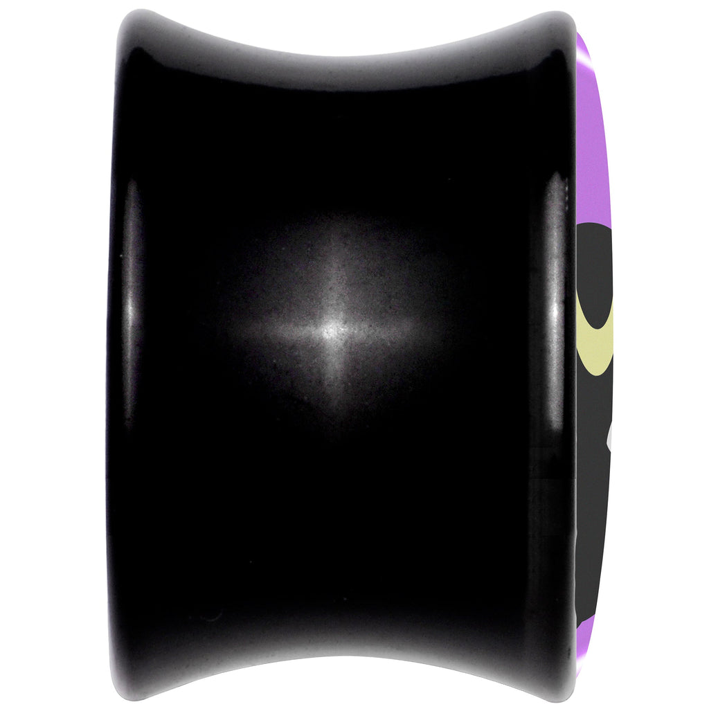BodyCandy Black Mystic Kitty Cat Black Acrylic Saddle Plug Set by Onyx O — back view