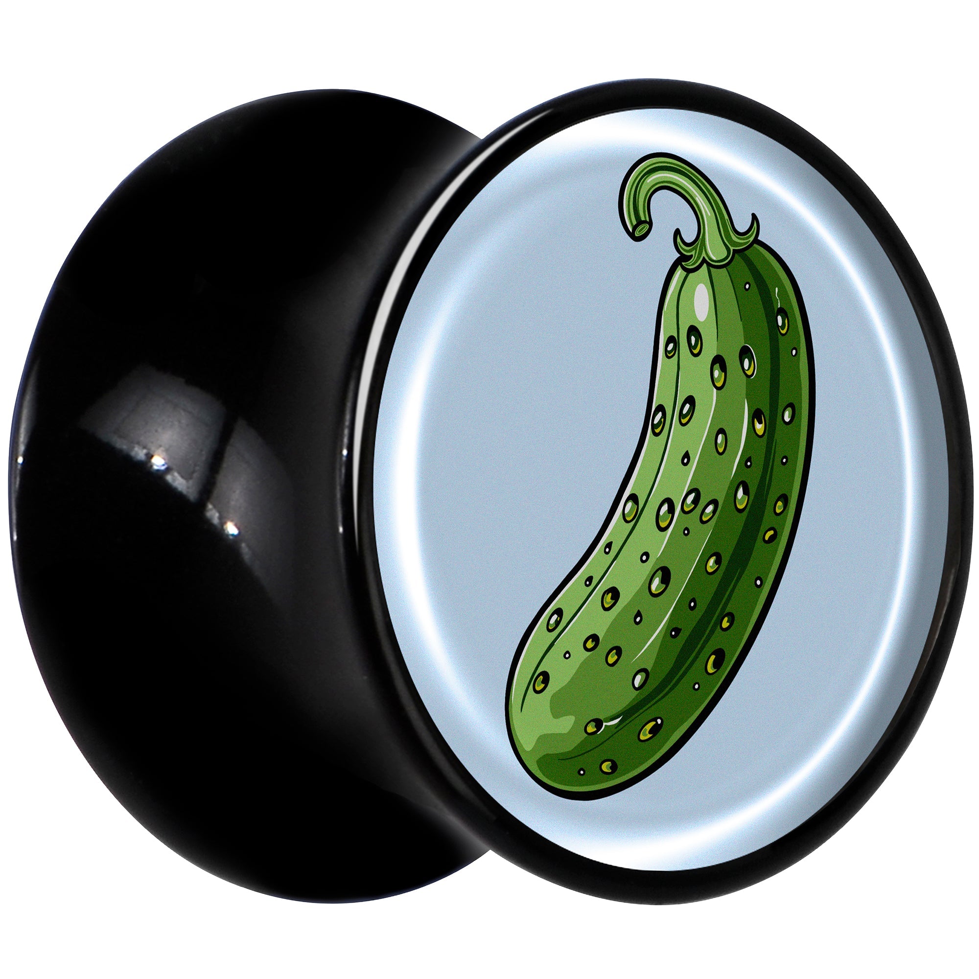 BodyCandy Green Pickle Black Acrylic Saddle Plug Set by Onyx O — lifestyle context