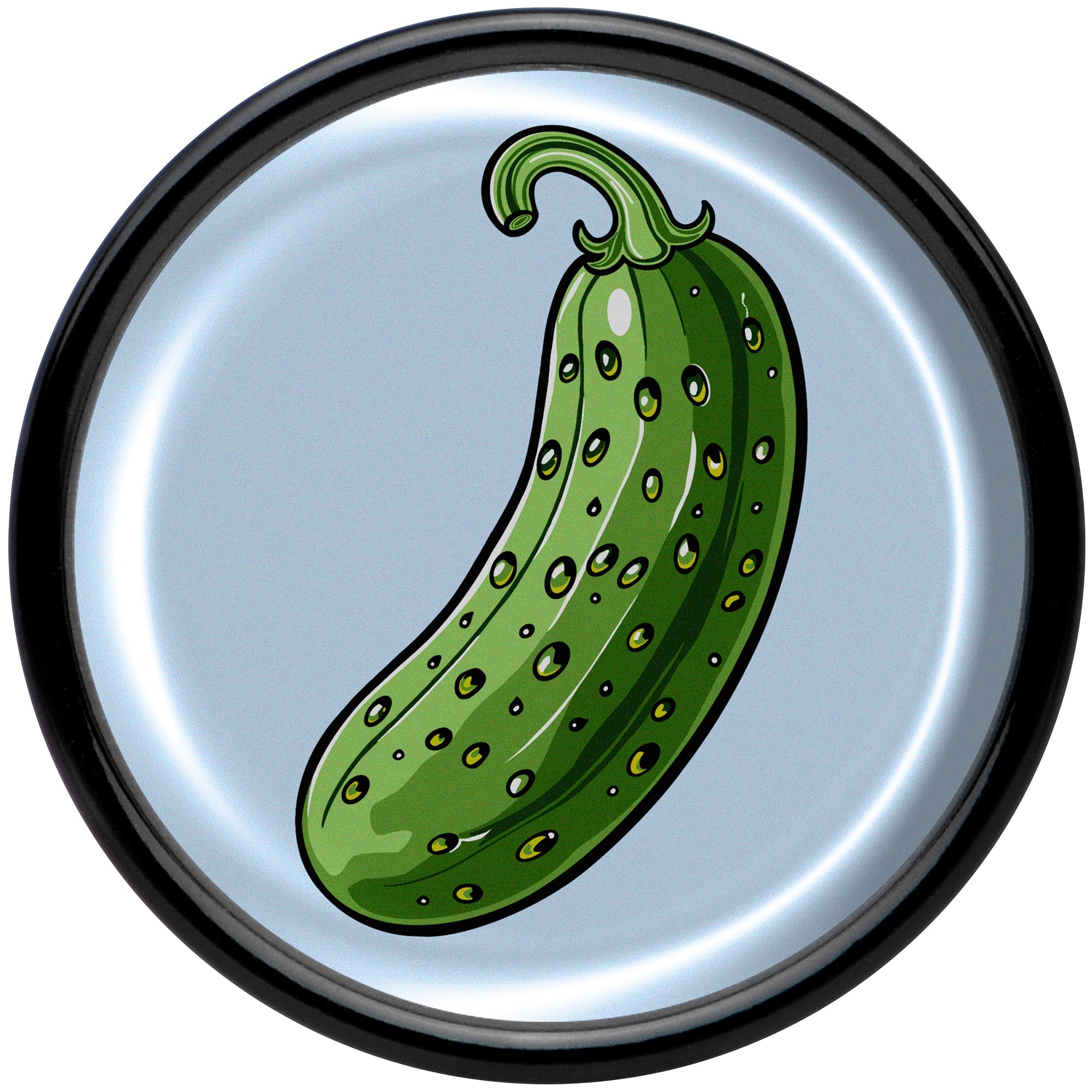 BodyCandy Green Pickle Black Acrylic Saddle Plug Set by Onyx O — side view