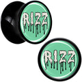 BodyCandy RIZZ Black Acrylic Saddle Plug Set by Onyx O — back view