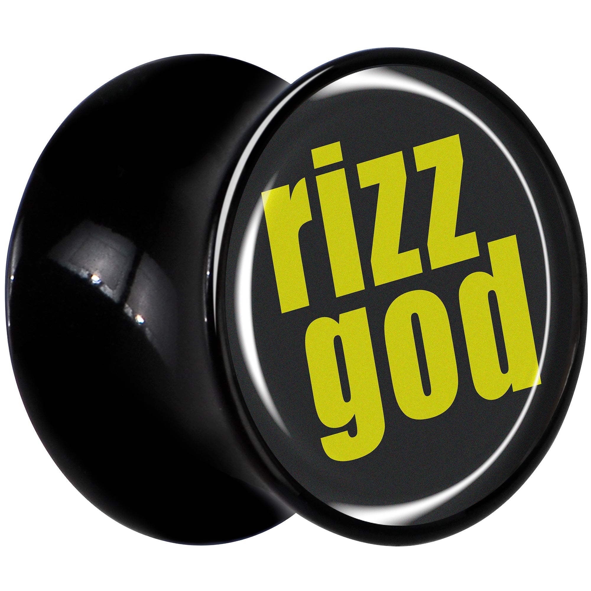 BodyCandy RIZZ GOD Black Acrylic Saddle Plug Set by Onyx O — lifestyle context