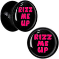 BodyCandy RIZZ ME UP Black Acrylic Saddle Plug Set by Onyx O — back view