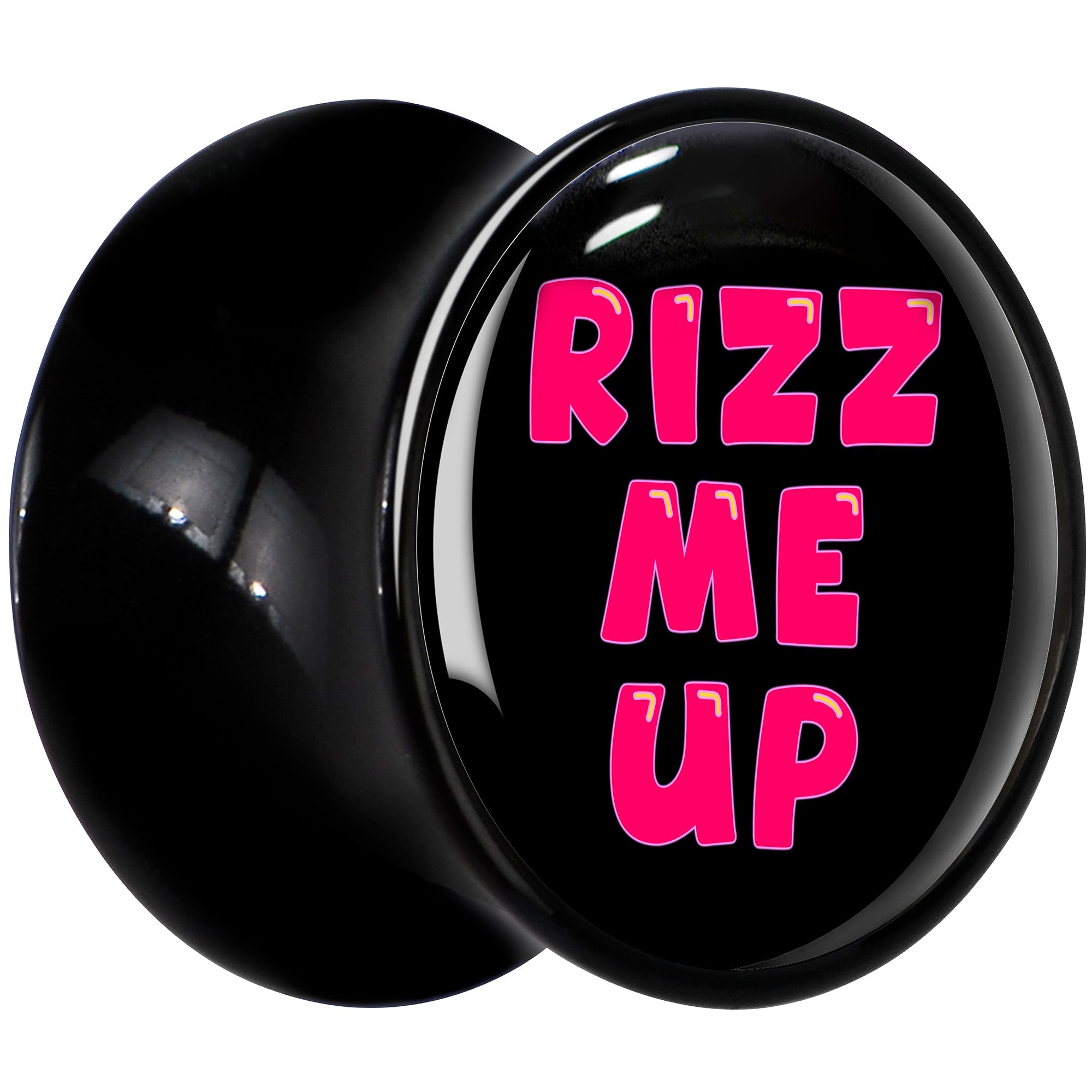 BodyCandy RIZZ ME UP Black Acrylic Saddle Plug Set by Onyx O — lifestyle context