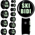 BodyCandy 0G SKIBIDI Black Acrylic Saddle Plug Set by Onyx O — main product shot