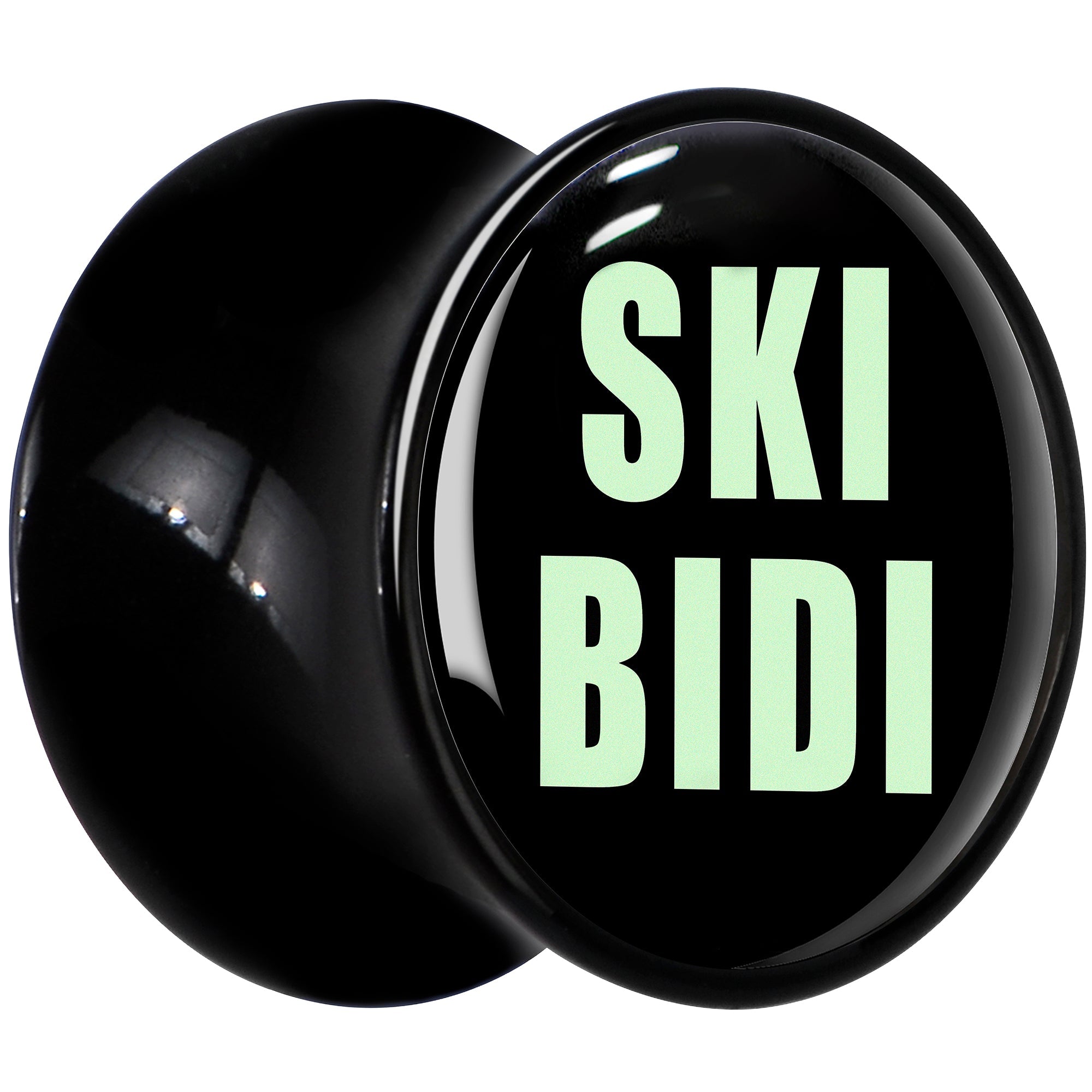 BodyCandy 0G SKIBIDI Black Acrylic Saddle Plug Set by Onyx O — lifestyle context