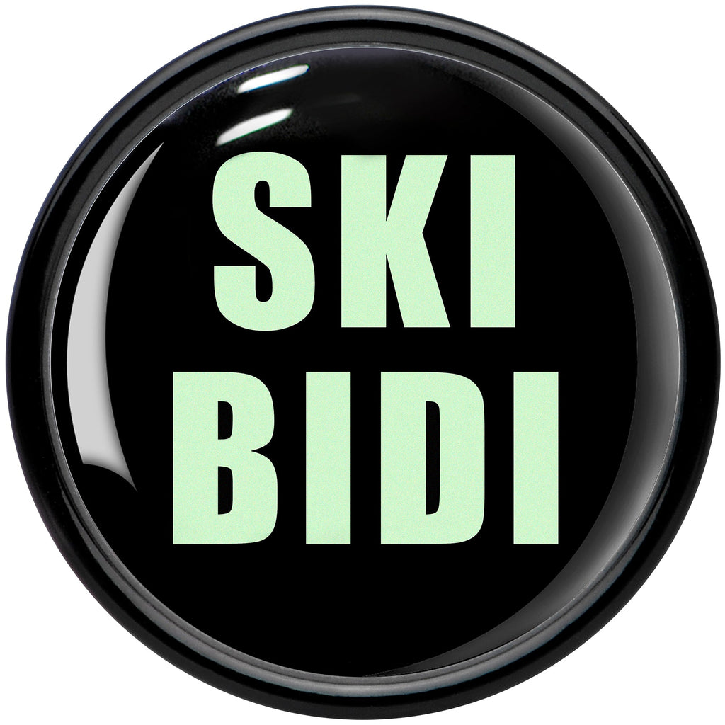 BodyCandy 0G SKIBIDI Black Acrylic Saddle Plug Set by Onyx O — side view